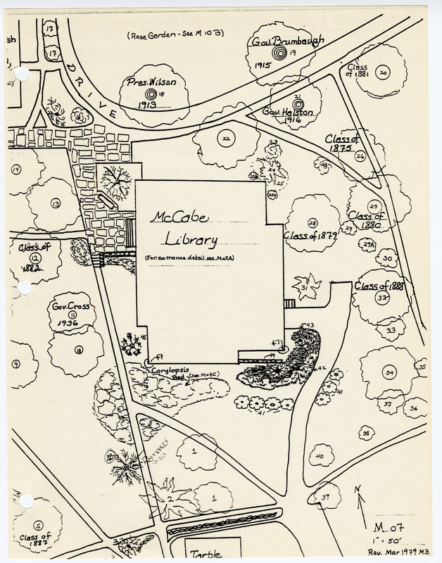 M07 McCabe Library-Historic Trees (Map)