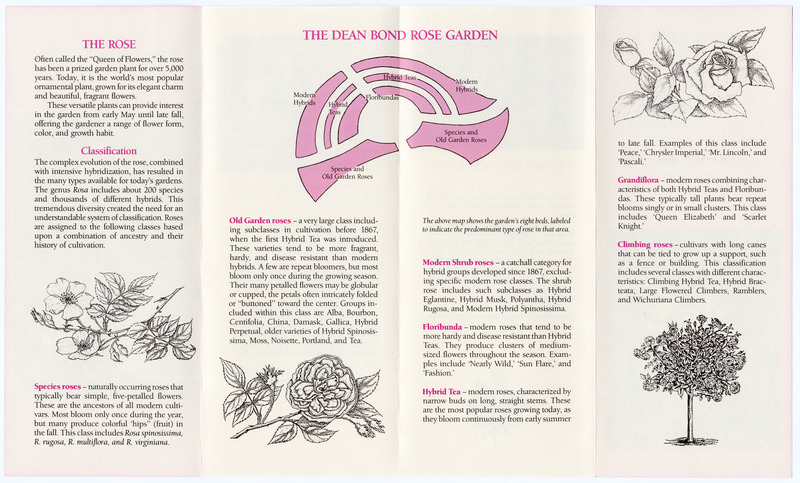 Dean Bond Rose Garden Pamphlet Side 2